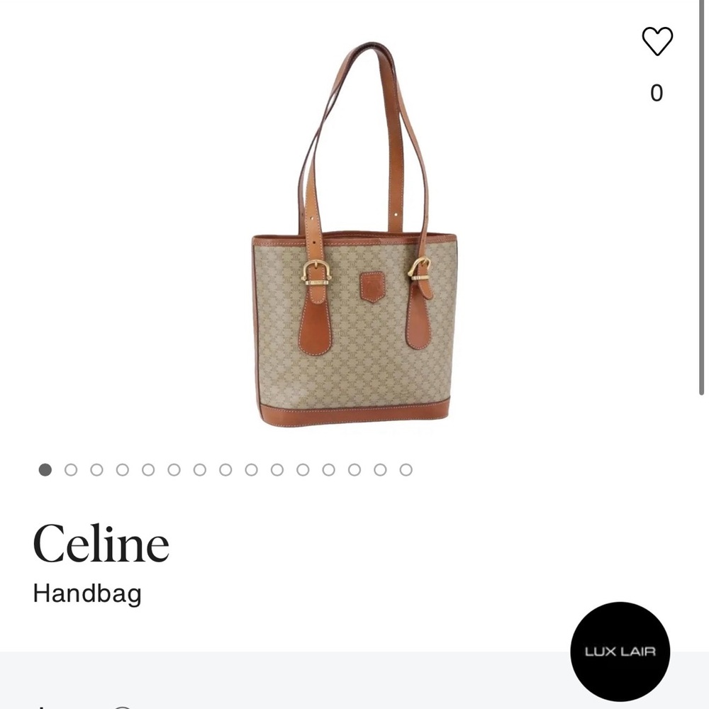 Celine Tan and Brown Tote Bag and clutch for CAITLYN - Picture 16 of 16
